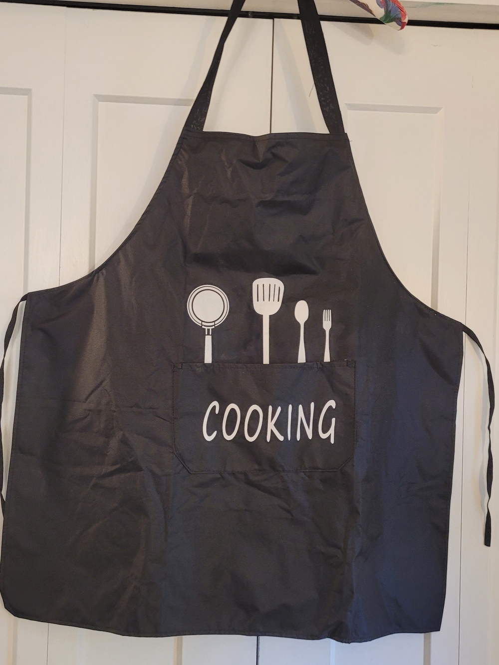 Cooking Apron with Pocket - Black